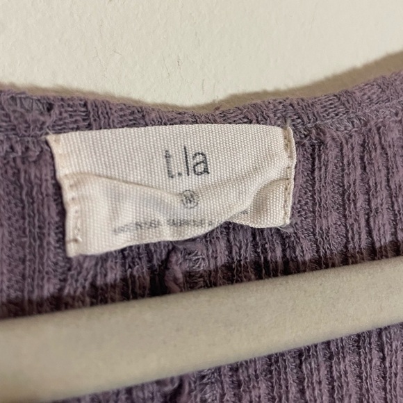 Anthropologie t.LA Lia Ribbed Midi Dress size Medium - Picture 8 of 10